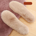 Winter Sheepskin Insoles Wool Warm Heated Insoles Unisex Warm Breathable Plush Shoe Pad Insoles For Men Women - Image 5