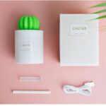 280ML Air Humidifier Soft LED Light Cactus Ultrasonic Aroma Essential Oil Diffuser For Home Car USB Mini Air Purifier - Image 2