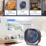 Random Color New Desktop Small Fan Rechargeable Desktop Fan Portable Office Student Dormitory Home Mini Fan Mute - Image 5