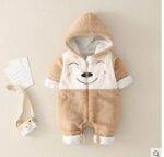 Baby''s Jumpsuit winter thickened cotton padded jacket baby clothes - Image 2
