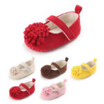 Baby colored flower toddler shoes, baby shoes soft soled shoes - Image 4