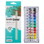 12-color Acrylic Pigment Strip Gouache Watercolor Oil Painting Paints Full Set - Image 2