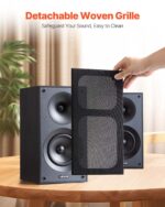 Passive Bookshelf Home Speakers Pair Of Stereo Audio Speakers Cone 65Hz-20KHz - Image 4