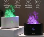 Aroma Diffuser With Flame Light Mist Humidifier Aromatherapy Diffuser With Waterless Auto-Off Protection For Spa Home Yoga Office - Image 2