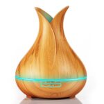 Humidifier Diffuser Aromatic Aromatherapy Wood Grain Fragrance Distributor For Home LED Discoloration Light Mute - Image 5