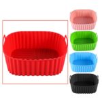 Multicolor Edible Silicon Square Air Fryer Tray Suitable For Air Fryer - Image 6