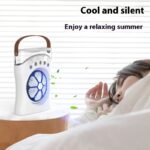 Portable Fan Portable Mini Humidifier Fan Water Spraying Fan Rechargeable Cooler Air Adjustment Fan For Hot Weather - Image 5