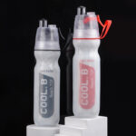 500ml Outdoor Cycling Running Water Drinking Bottle Misting Spray Healthy Sports Bottles - Image 2