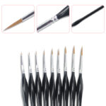 9 Hooks oil paint brushes - Image 3