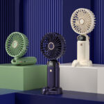 Portable Hand-held Fan Mini Folding Desk Fan Cooler Cooling USB Rechargeable - Image 5