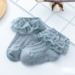 Baby Lace Socks Double Lace Princess Socks Baby Cotton Socks Dance Socks - Image 6