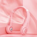 Rechargeable Portable Mini Leafless Halter Fan - Image 2
