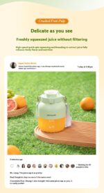 OSTMARS Juicer Portable Small Fruit Blender Household Automatic Juicer Juicer Cup Tons Cup - Image 6