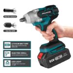 21V Brushless Electric Impact Wrench Hand Drill Power Tools - Image 2