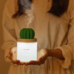 280ML Air Humidifier Soft LED Light Cactus Ultrasonic Aroma Essential Oil Diffuser For Home Car USB Mini Air Purifier - Image 4