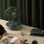 Storage Floor Electric Fan Household Desktop Remote Control Small Rechargeable Large Electric Fan - Image 5