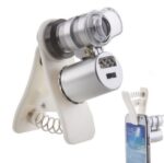 Compatible with Apple, 60X Universal Mobile Phone Microscope Macro Lens Optical Zoom Magnifier Micro Camera Clip LED Lenses For iPhone SE 5S 6S Plus - Image 3