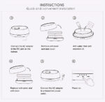 HOMEFISH Aroma Diffuser 500ml Ultrasonic Air Humidifier Colorful Light Fragrance Diffuser Essential Oil Diffuser For Home - Image 5
