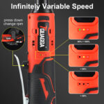 TQUAGGA 18V Cordless Electric Ratchet Wrench Set, Power Ratchet Wrench,Variable Speed With Batteries2,Torque 45ftlbs,Car Repair Tools, Power Tools,Hardware,Heavy Duty,Portable,Quick Charger - Image 3