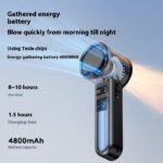 Refrigeration Handheld Turbo Fan Mini Portable Hand Fan, USB Rechargeable Personal Fan, Small Pocket Fan - Image 4