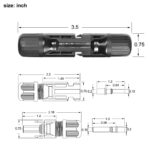 Male Female Solar Cable Connectors For DIY Solar Panel US - Image 7
