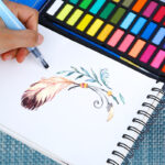 40 Pieces Solid Watercolor Painting Set 36 Colors Paints - Image 5