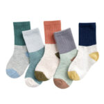 Embroidered striped baby socks cute animal baby cotton socks - Image 8