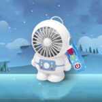 Astronaut Mini Usb Small Fan Rechargeable Portable - Image 5