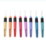 8pcs Set Crochet Hooks With Without Led Plastic Handle Knitting Needles Set 2.5 6mm Needle Sewing Kit Multicolour Sewing Tool - Image 10