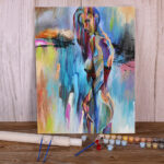 Abstrack Art Painting By Numbers Package Acrylic Paints - Image 5