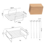 High Temperature Resistance Air Fryer Silicone Baking Tray Air Fryer Accessories - Image 5
