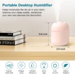 Portable Mini Humidifier 220ml Small Cool Mist Humidifier USB Personal Desktop Humidifier For Bedroom Travel Office Home - Image 3