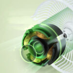 Portable Folding Rechargeable Ambient Light Fan - Image 2