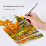 8pcs Cloth Bag Nylon Paint Brushes In Plastic Bucket - Image 7