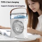 Portable Fan Portable Mini Humidifier Fan Water Spraying Fan Rechargeable Cooler Air Adjustment Fan For Hot Weather - Image 3