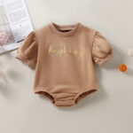 Children's Clothing Baby Half Sleeve Triangle Rompers - Image 6