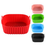 Multicolor Edible Silicon Square Air Fryer Tray Suitable For Air Fryer - Image 5