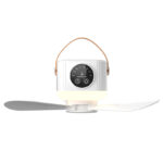 Multifunctional Light Small Ceiling Fan Outdoor Camping USB Rechargeable Fan - Image 6