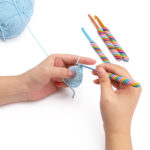 Handmade Colorful Pottery Clay Handle Crochet Hooks 12 - Image 4