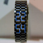 Fashion Black Full Metal Digital Lava Watch Men - Image 3