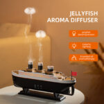 Steamship Diffuser Colorful LED Humidifier Essential Oil Diffuser For Home Office Bedroom Atmosphere Night Light 7 LED Colors - Image 5
