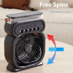 3 In 1 Portable Air Conditioner Evaporative Air Cooler LED Night Lights 3 Speeds Humidifier Fan For Home Office - Image 4