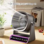 Wall-mounted Small No Punching Hang Rechargeable Fan - Image 2