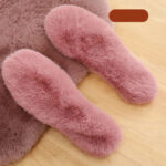 Winter Sheepskin Insoles Wool Warm Heated Insoles Unisex Warm Breathable Plush Shoe Pad Insoles For Men Women - Image 3