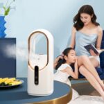 1 PCS Desktop Spray Small Fan Silent Mini Fan Humidification Bladeless Fan Rechargeable USB Fan - Image 3