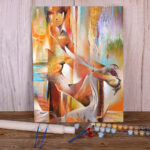 Abstrack Art Painting By Numbers Package Acrylic Paints - Image 2