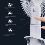 Desktop Electric Fan Clip Fan Rechargeable Office Student Dormitory With Desk Lamp Fan Wall Hanging Small Mute Fan - Image 7