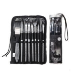 8pcs Cloth Bag Nylon Paint Brushes In Plastic Bucket - Image 6