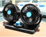 Mini Rechargeable Car Dual-head Clip Fan Silent Portable Fan - Image 4