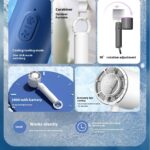Portable Ice Compress Small Handheld Fan USB Rechargeable Cooling Fan - Image 4